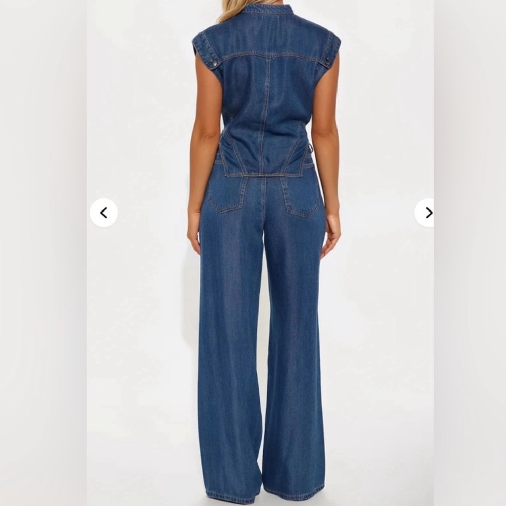 Blue Denim Two-Piece Set - Picture 2 of 2